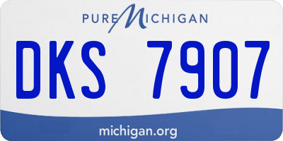 MI license plate DKS7907