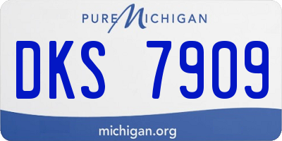 MI license plate DKS7909