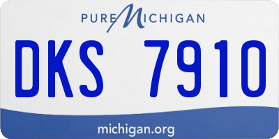 MI license plate DKS7910