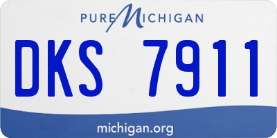 MI license plate DKS7911