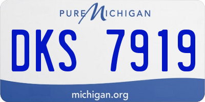 MI license plate DKS7919
