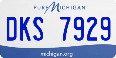 MI license plate DKS7929