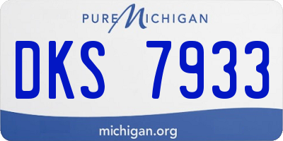 MI license plate DKS7933