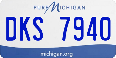 MI license plate DKS7940