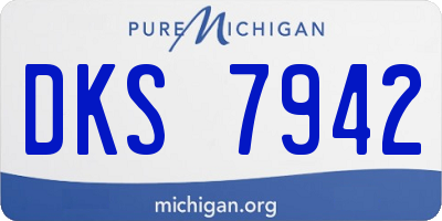 MI license plate DKS7942