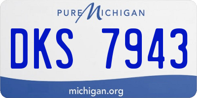 MI license plate DKS7943