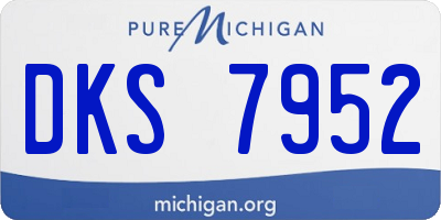 MI license plate DKS7952
