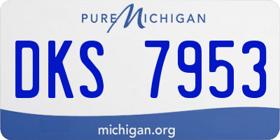 MI license plate DKS7953