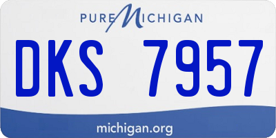 MI license plate DKS7957