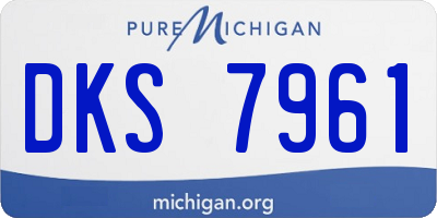 MI license plate DKS7961
