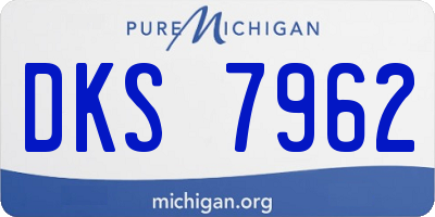 MI license plate DKS7962