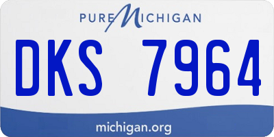 MI license plate DKS7964