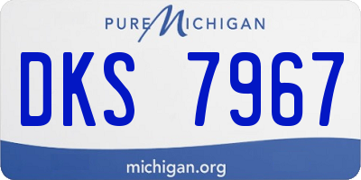 MI license plate DKS7967