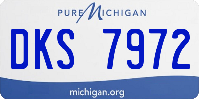 MI license plate DKS7972