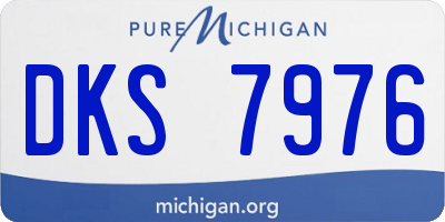 MI license plate DKS7976