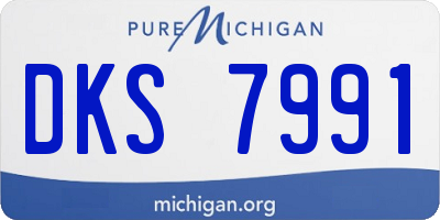 MI license plate DKS7991