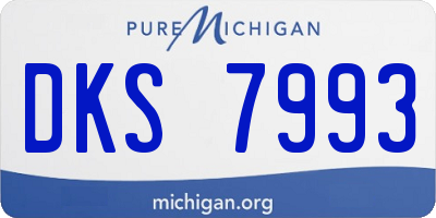 MI license plate DKS7993