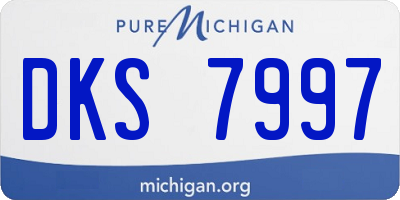 MI license plate DKS7997
