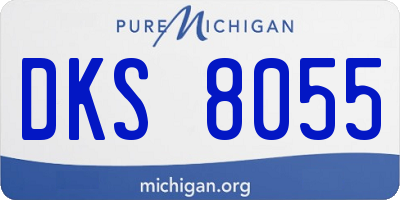 MI license plate DKS8055