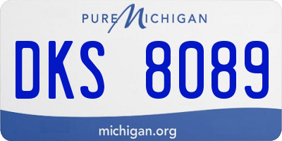 MI license plate DKS8089