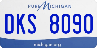 MI license plate DKS8090