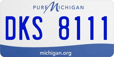 MI license plate DKS8111