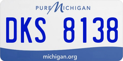 MI license plate DKS8138