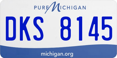 MI license plate DKS8145