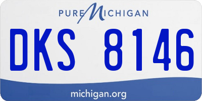 MI license plate DKS8146