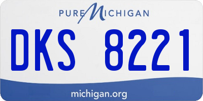 MI license plate DKS8221