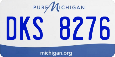 MI license plate DKS8276