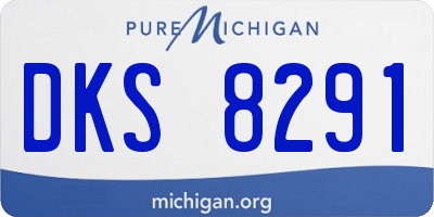 MI license plate DKS8291