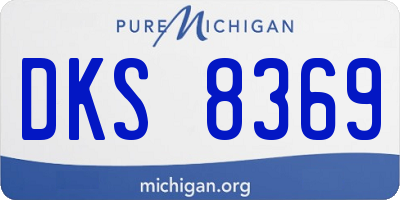 MI license plate DKS8369