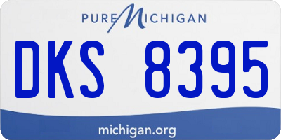 MI license plate DKS8395