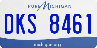MI license plate DKS8461