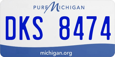 MI license plate DKS8474