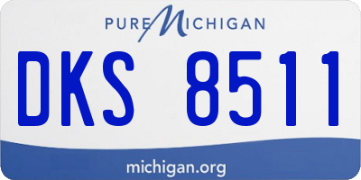 MI license plate DKS8511