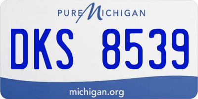 MI license plate DKS8539