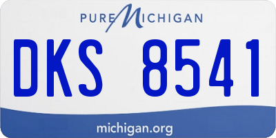 MI license plate DKS8541