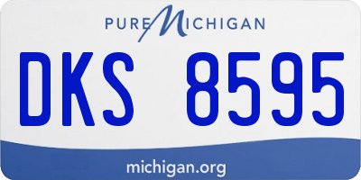 MI license plate DKS8595