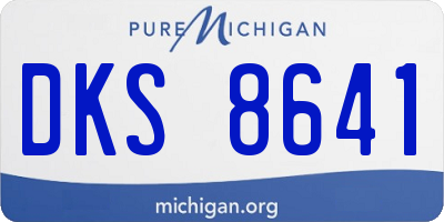MI license plate DKS8641