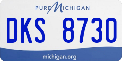 MI license plate DKS8730