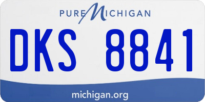 MI license plate DKS8841