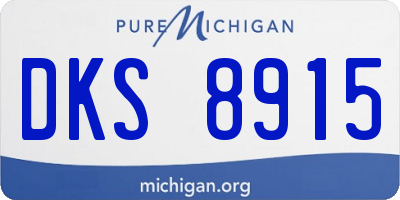 MI license plate DKS8915