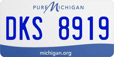 MI license plate DKS8919