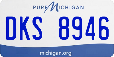 MI license plate DKS8946