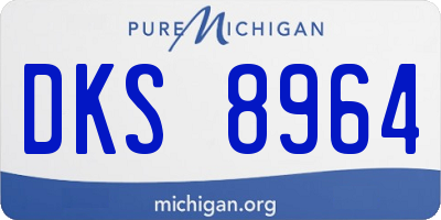 MI license plate DKS8964