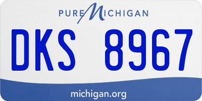 MI license plate DKS8967