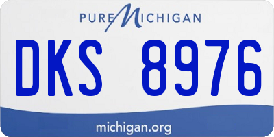 MI license plate DKS8976