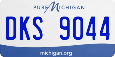 MI license plate DKS9044